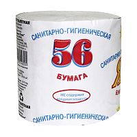 бумага туалетная 56 ЯРКАЯ без втулки 1/40 Мин.заказ=40