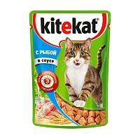 корм KITEKAT (КИТИКЕТ)   85г соус рыба 1/28  АКЦИЯ! Мин.заказ=28