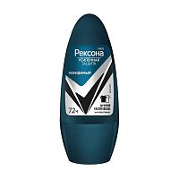 роликовый антиперспирант мужской REXONA (РЕКСОНА) MEN  50мл Невидимый на черном/белом 1/6