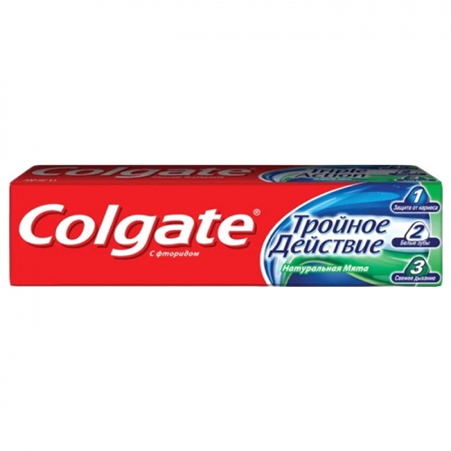 зубная паста COLGATE (КОЛГЕЙТ) 100мл Тройное действие 1/48  05316А Мин.заказ=2