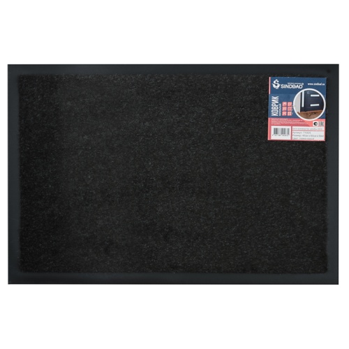 коврик 40*60см влаговпитывающий темно-серый Т100/5