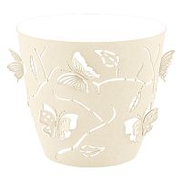 Горшок для цветов Plast Team Butterflies 2,5 л D175 мм круглый 176х176х164 мм молочный туман PT401310048 ПЛАСТИК РЕПАБЛИК