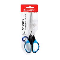 ножницы 17см BRAUBERG (БРАУБЕРГ) Office-Expert сине-черные 1/12 231561