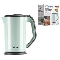 чайник электрический GALAXY LINE 1,7л пластик 2000Вт двойная стенка,голубой GL 0330