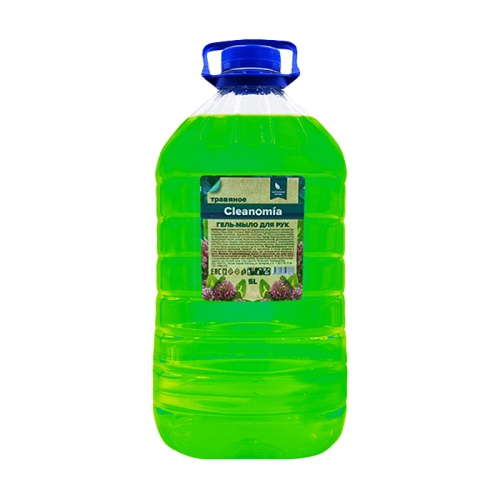жидкое мыло CLEANOMIA 5л Травяное 1/3