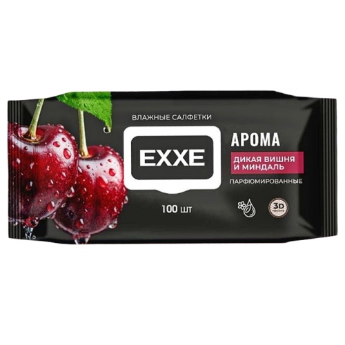 полотенца влажные 60шт EXXE Дикая вишня и миндаль С0008658 полотенца влажные 60шт EXXE Дикая вишня и миндаль С0008658