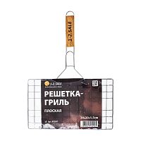 решетка-гриль 1-2.SALE 34*20*1,5см хром.сталь/дер.