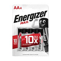 батарейки ENERGIZER (ЭНЕРДЖАЙЗЕР) LR-6 4шт алкалиновые 1/12