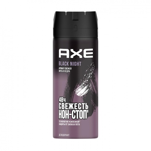 спрей дезодорант мужской AXE (АКС) 150мл Блэк найт 