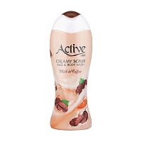 кремовый скраб ACTIVE (АКТИВ) 400мл (гель для душа) Кофе с молоком 1/12