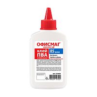 клей ПВА 85г с дозатором ОФИСМАГ (бумага,картон,дерево) 1/50 224604 Мин.заказ=5