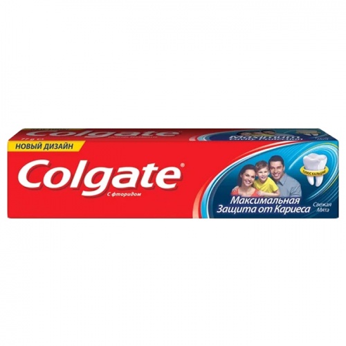 зубная паста COLGATE (КОЛГЕЙТ)  50мл защита от кариеса Свежая мята 1/72  89275 Мин.заказ=3