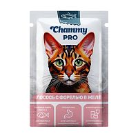 корм CHAMMY (ЧАММИ) PRO  85г лосось/форель в желе для кошек 1/30 Мин.заказ=30
