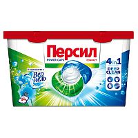 капсулы для стирки PERSIL (ПЕРСИЛ) эксперт Power Caps 4в1 Свежесть Вернеля 14шт 1/4